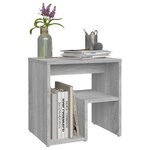 vidaXL Table de chevet Sonoma gris 40x30x40 cm Bois d'ingénierie