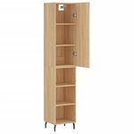 vidaXL Buffet haut Chêne sonoma 34 5x34x180 cm Bois d'ingénierie