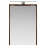 vidaXL Armoire Miroir de Salle de Bain Chêne fumé 43 x 16 x 62.5 cm