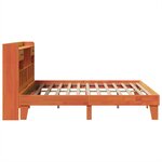 vidaXL Cadre de lit sans matelas cire marron 180x200cm bois pin massif
