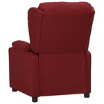 vidaXL Fauteuil inclinable Rouge bordeaux Tissu