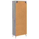 vidaXL Ensemble de Meubles 2 Pièces Sonoma gris 66 x 34 5 x 90 cm