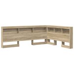 vidaXL Tête de lit de rangement Chêne Sonoma 140 cm Bois d'ingénierie