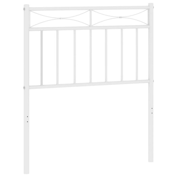 vidaXL Tête de lit de remplacement métal blanc 75 cm