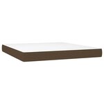 vidaXL Matelas de lit à ressorts ensachés fermeté moyenne Marron foncé 180x200x20 cm