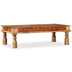 Vidaxl table basse bois de sesham et de manguier 110 x 60 x 38 cm