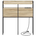 vidaXL Tête de lit de rangement Chêne sonoma 100 cm Bois d'ingénierie