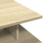 vidaXL Table basse chêne sonoma 102x55x35 cm bois d'ingénierie