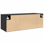 vidaXL Meuble mural Chêne noir 100 x 36.5 x 35 cm Bois d'ingénierie