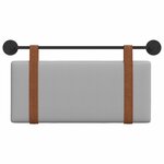 vidaXL Tête de lit suspendue Gris nuage PU antique