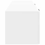 vidaXL Meuble TV mural Montage mural Blanc brillant 98 x 31 x 30 cm