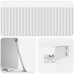 vidaXL Meuble TV mural Blanc 78 5 x 41 x 30 cm Bois d'ingénierie