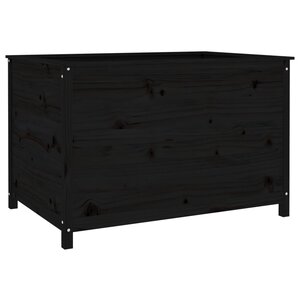 vidaXL Lit surélevé de jardin noir 119 5x82 5x78 cm bois de pin massif