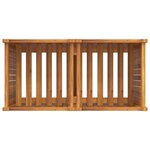vidaXL Jardinière avec doublure 84x42x75 cm bois massif d'acacia