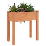vidaXL Jardinière avec doublure marron 71x37x76cm bois massif de sapin