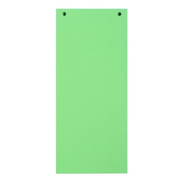 Paquet 100 Fiches Intercalaires Horizontales Unies Perforées Forever - 105x240mm - Vert - X 12 - Exacompta