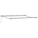 vidaXL Auvent rétractable automatique anthracite et blanc 400x300 cm