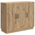 vidaXL Buffet Chêne artisanal 89 x 34 5 x 77 cm Bois d'ingénierie