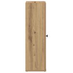 vidaXL Meuble de salle de bain avec porte-rouleau chêne artisanal