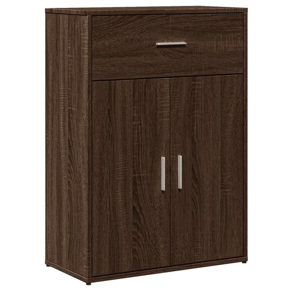 vidaXL Buffet chêne marron 60x30x84 cm bois d'ingénierie