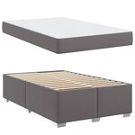 vidaXL Cadre de lit Gris 120 x 200 cm Faux cuir