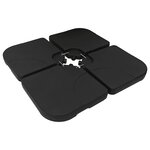 Base de parasol portable Sable/Eau 60 L