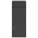 vidaXL Boîte de dépôt de colis Noir 41 x 38 x 103 cm Acier