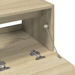 vidaXL Armoire d'évier chêne sonoma 78x37x59 cm bois d'ingénierie