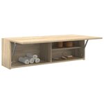 vidaXL Armoire murale de bain chêne sonoma 100x25x30cm bois ingénierie