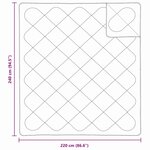 vidaXL Couettes & Duvets Blanc 240 x 220 cm Microfibre