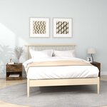 vidaXL Tables de chevet 2 Pièces Chêne fumé Bois d'ingénierie