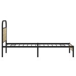 vidaXL Cadre de lit sans matelas 75x190cm chêne sonoma bois ingénierie