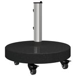 vidaXL Pied de parasol Noir 45 x 45 x 45 cm Granite