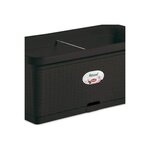 Bac à fleur rectangulaire NATURAL - 66L - 80 cm - Plastique - Anthracite