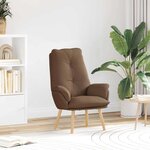 vidaXL fauteuil Marron 69 x 74 x 93 cm Tissu Sherpa