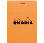 Bloc ORANGE N°12 8,5x12 cm 80F agrafées 80g Q.5x5 RHODIA