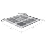 vidaXL Chaises pliables d'extérieur lot de 8 et coussins Bois d'acacia