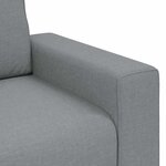 vidaXL Fauteuil gris clair 60 cm tissu