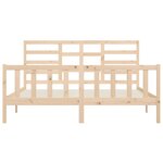 vidaXL Cadre de lit sans matelas 200x200 cm bois massif de pin
