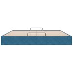 VidaXL Cadre de lit ottoman sans matelas bleu foncé 160x200 cm velours