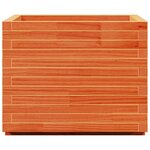 vidaXL Jardinière cire marron 60x60x49 5 cm bois de pin massif
