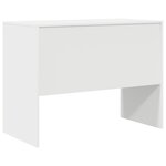 vidaXL Bureau d'écriture Blanc Panneau de particules 100 x 50 x 76 cm