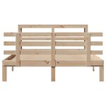 vidaXL Cadre de lit avec tête de lit sans matelas 140x190 cm