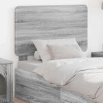 vidaXL Tête de lit Gris Sonoma 90 cm Bois d'ingénierie