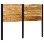 vidaXL Tête de lit 140 cm bois massif d'acacia et fer