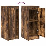 vidaXL Buffet chêne fumé 29 5x34x76 cm bois d'ingénierie