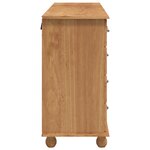 vidaXL Commode "ASKIM" 79x40x133.5 cm Bois massif de pin