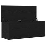 Boîte de rangement vidaXL en chêne noir 90x35x35 cm en bois d'ingénierie