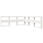 vidaXL Lit bibliothèque sans matelas blanc 180x200 cm bois pin massif