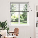 vidaXL Store de Fenêtre Gris foncé 105 x 130 cm Aluminium